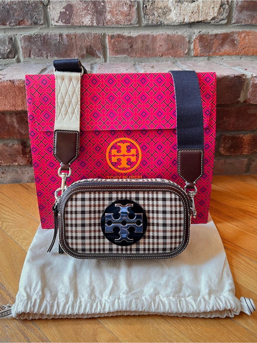 Tory Burch Multicolor Miller Plaid Mini Crossbody Bag - Picture 3 of 15